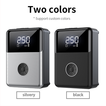 Bezvadu gaisa sūknis auto riepu pumpai – visā vienā vienība ārkārtas palaišanai, CE, ieeja 12.6V, izeja 12V, 4 uzgaļi: auto, motocikls, velosipēds, basketbola bumba.