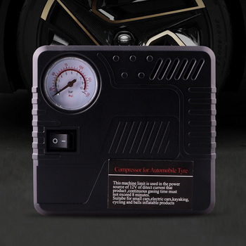 12V hordozható autógumi-inflátor beépített akkumulátorral