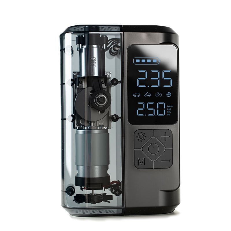 Automobilska pumpa za napuhivanje s digitalnim zaslonom, 12V, 100W, 25 L/min, USB punjenje