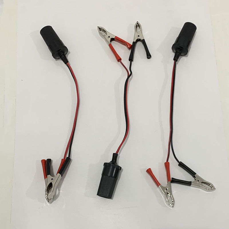 Kabel za pokretanje autom s alligator klipama i adapterom za upaljač, linija baterije u nuždi, 30A, čista bakrena vodljivost