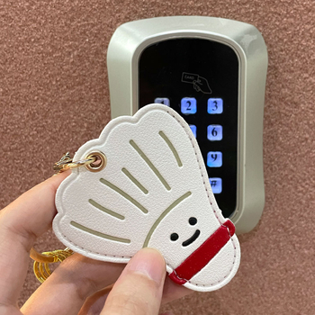 Kožna futrola za karticu pristupa i ključni lanac – Unisex, PU koža, anime uzorak, street stil, sportska tema (tenis/badminton/ping-pong)