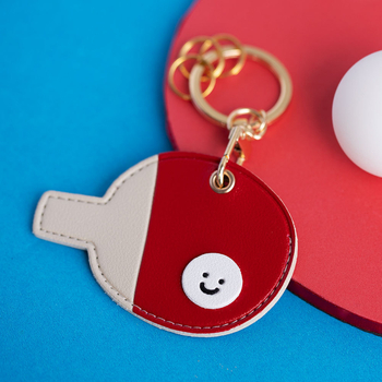 Kožna futrola za karticu pristupa i ključni lanac – Unisex, PU koža, anime uzorak, street stil, sportska tema (tenis/badminton/ping-pong)