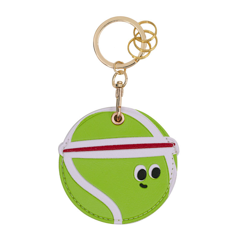 Kožna futrola za karticu pristupa i ključni lanac – Unisex, PU koža, anime uzorak, street stil, sportska tema (tenis/badminton/ping-pong)