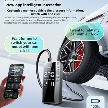 Auto pumpa za zrak s APP kontrolom, USB napajanje, 12V, 120W, 25 L/min