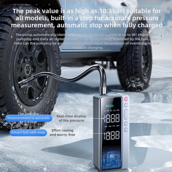 Auto pumpa za zrak s APP kontrolom, USB napajanje, 12V, 120W, 25 L/min