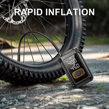 Prijenosna pumpa za automobil s digitalnim zaslonom, bežično napajanje (12V, 40 L/min, Mjerilica tlaka u gumama)