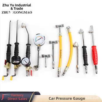 Digitālais riepu spiediena mērītājs ar indikatoru, diapazons 0–70 psi, precizitāte 0.1 MPa, daudzvienību displejs, metāla korpuss, Zy