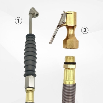 Digitalni mjerač tlaka u gumama s inflacijskom šipkom i nastavkom, raspon 0-255 psi, točnost 0,5 psi, tijelo od najlonskih vlakana, jedinice psi/bar/kgf