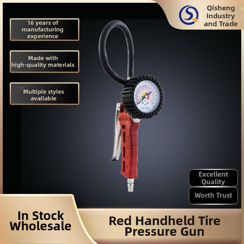 Riepu spiediena mērītājs ar gaisa atbrīvošanas funkciju, Qs/qisheng, diapazons 0-220 psi, vienības psi/bar, precizitāte ±2%, korpuss no akrila un sakausējuma