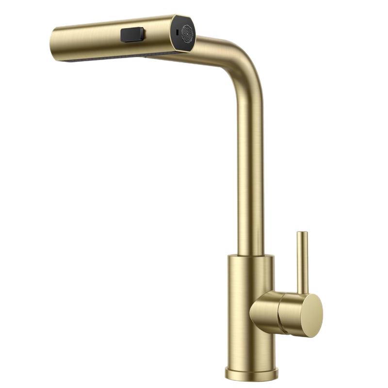 Raindance izlazni kuhinjski faucet, vodopad, nehrđajući čelik, keramički disk ventil, 0–60°C, 1,63 MPa