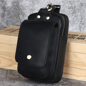 Férfi derékpántos bőrtáska – első réteg marhabőrből, kopásálló kialakítás, belső poliészter-pamut bélés, márka Matt