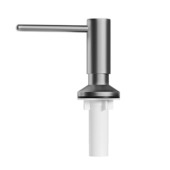 Δοχείο σαπουνιού από ανοξείδωτο ατσάλι | Χειροκίνητο πάτημα; Εγκατάσταση χωρίς οπές; Μοντέρνος μινιμαλισμός; Βάρος 350 g