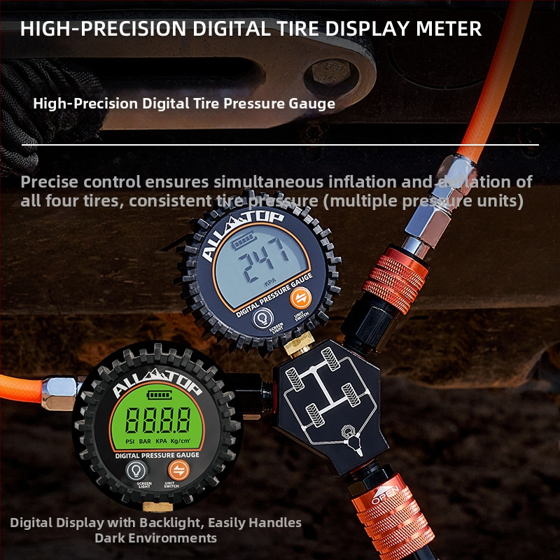 ALLTOP Μετρητής πίεσης ελαστικών – Φορητός, Υψηλής Ακρίβειας TPMS για εκτός δρόμου και ερήμου χρήση