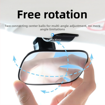 Automašīnas iekšējais atpakaļskata spogulis ar plašu skata leņķi un izliekto lēcu, universāla savietojamība, zīdaiņa novērošanas spogulis