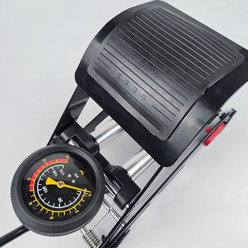 Nožna pumpa, dvocilindrična, visokotlačna, 170 psi, željezno tijelo, za automobile, motocikle i kućnu upotrebu