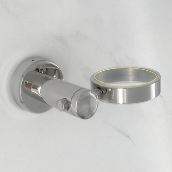 Δοσομετρητής σαπουνιού τοίχου μπάνιου, 201 ανοξείδωτος χάλυβας, καθρέπτισμένη επιφάνεια, μοντέρνος μινιμαλιστικός σχεδιασμός, χειροκίνητη λειτουργία, μάρκα Bridge sheng