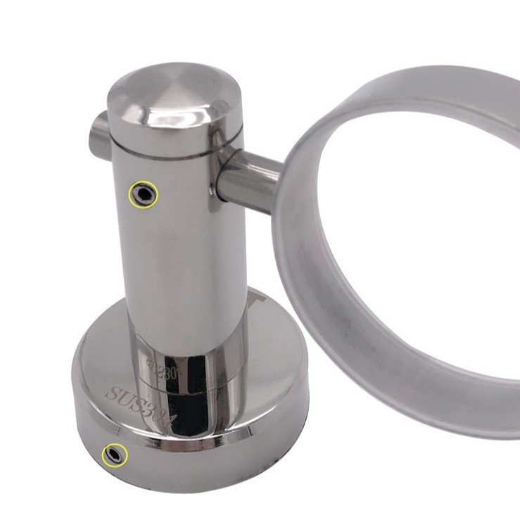 Δοσομετρητής σαπουνιού τοίχου μπάνιου, 201 ανοξείδωτος χάλυβας, καθρέπτισμένη επιφάνεια, μοντέρνος μινιμαλιστικός σχεδιασμός, χειροκίνητη λειτουργία, μάρκα Bridge sheng