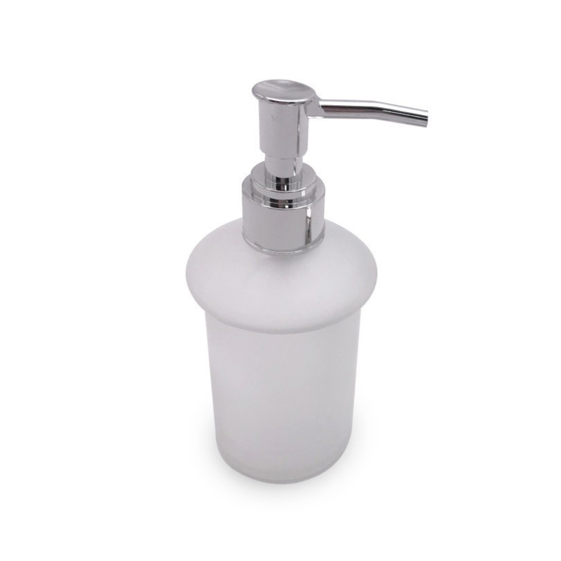 Δοσομετρητής σαπουνιού τοίχου μπάνιου, 201 ανοξείδωτος χάλυβας, καθρέπτισμένη επιφάνεια, μοντέρνος μινιμαλιστικός σχεδιασμός, χειροκίνητη λειτουργία, μάρκα Bridge sheng