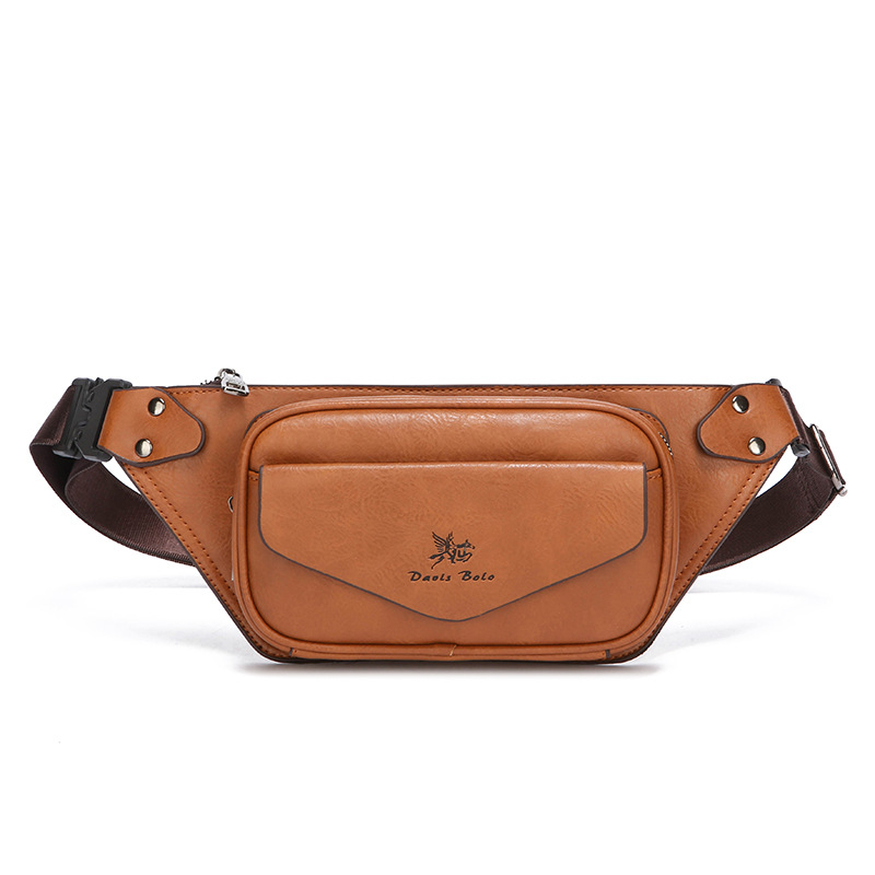 Geantă de talie pentru bărbați, PU material, impermeabilă și rezistentă la abraziune, crossbody cu capacitate mare, marca Prince Bird