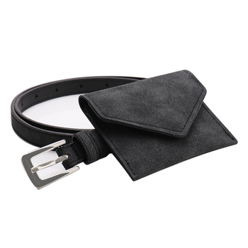 Дамска коланна чанта за талия с отделяща се мини портмоне - изкуствена кожа, закопчалка: сплав, стил: ретро, литературно-артистичен, лято 2025