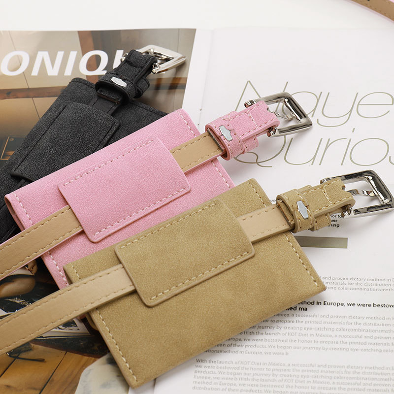 Дамска коланна чанта за талия с отделяща се мини портмоне - изкуствена кожа, закопчалка: сплав, стил: ретро, литературно-артистичен, лято 2025