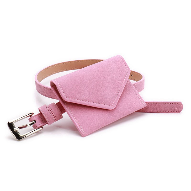 Дамска коланна чанта за талия с отделяща се мини портмоне - изкуствена кожа, закопчалка: сплав, стил: ретро, литературно-артистичен, лято 2025