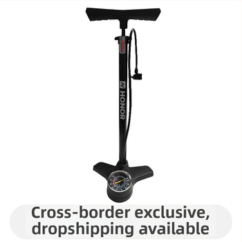 Rokas inflators ar spiediena mērītāju, daudzfunkcionāls, piemērots velosipēdiem, elektriskajiem automobiļiem un motocikliem — modelis DQ8 6532K, materiāls: dzelzs, svars 851 g