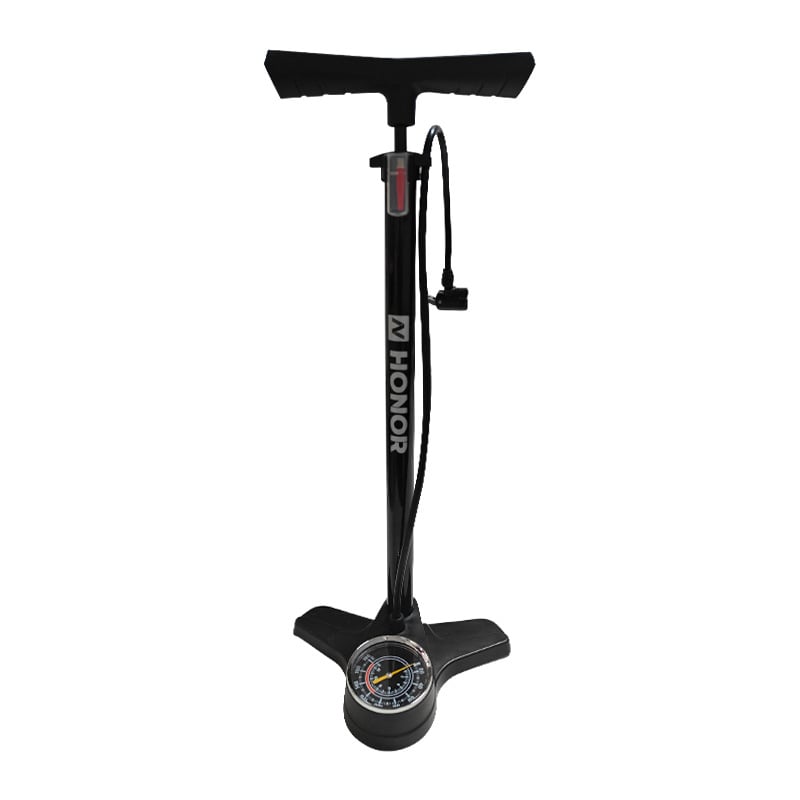 Rokas inflators ar spiediena mērītāju, daudzfunkcionāls, piemērots velosipēdiem, elektriskajiem automobiļiem un motocikliem — modelis DQ8 6532K, materiāls: dzelzs, svars 851 g