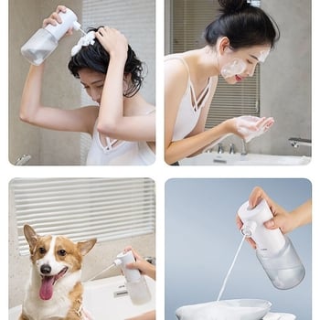 Αυτόματος διανομέας αφρού σαπουνιού, ABS, 280 g, χειροκίνητη λειτουργία πατήματος, μάρκα Aojiele