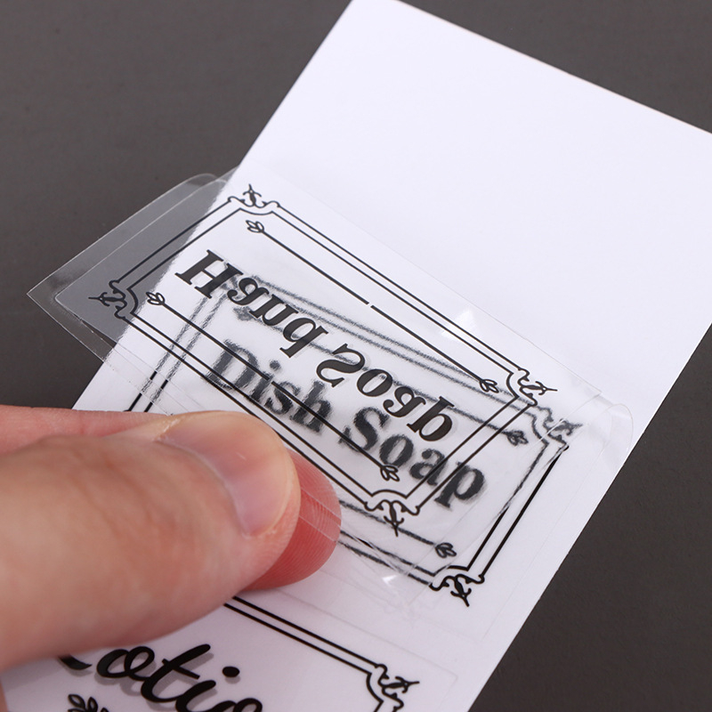 Ετικέτα αυτοκόλλητη για γυάλινα μπουκάλια – PVC non-dry glue, μοντέλο drip adhesive, ματ φιλμ, λευκή βασική χαρτί, έγχρωμη εκτύπωση