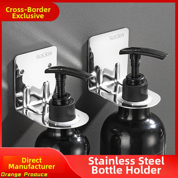 Ανοξείδωτη κρεμάστρα μπουκαλιών χωρίς διάτρηση | λειτουργία χειροκίνητης ώθησης | φινίρισμα ηλεκτροχρωμίας | μοντέρνο μινιμαλιστικό στυλ