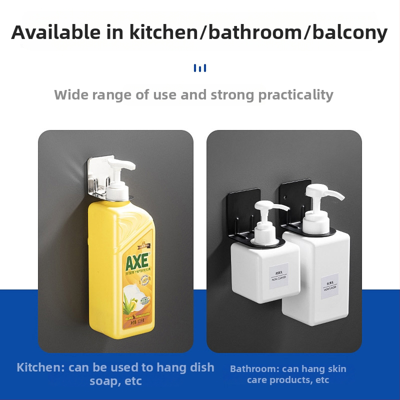 Ανοξείδωτη κρεμάστρα μπουκαλιών χωρίς διάτρηση | λειτουργία χειροκίνητης ώθησης | φινίρισμα ηλεκτροχρωμίας | μοντέρνο μινιμαλιστικό στυλ