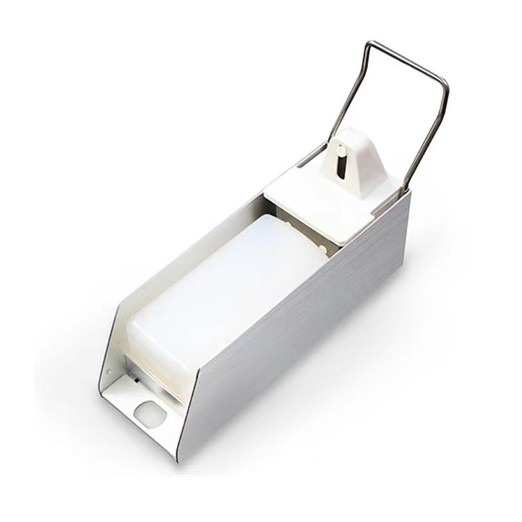 Δοσομετρητής σαπουνιού με πίεση αγκώνα, επιτοίχιος, ABS, 500 g, επεξεργασία οξείδωσης, Zhuo AO