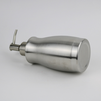 Μπουκάλι λοσιόν από ανοξείδωτο ατσάλι 304 με ακροφύσιο PP | Χειροκίνητο πάτημα | Επιφανειακή βαφή, διαθέσιμη ιδιωτική ετικέτα