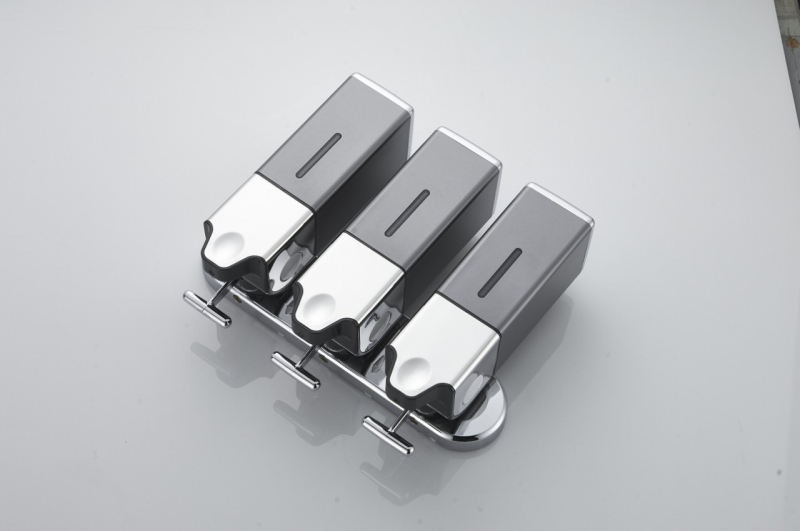 ABS szappanadagoló elektroplatírozással, húzórúd, modern minimál stílus, 250 g