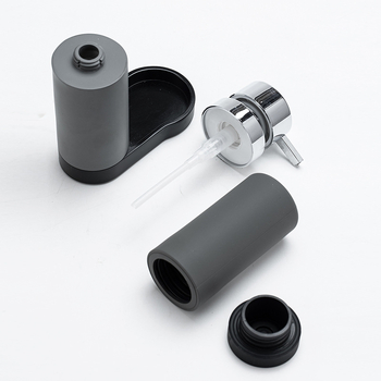 Διανομέας σαπουνιού με χειροκίνητη πίεση | Υλικό: Σιλικόνη + Ρητίνη | Φινίρισμα: Ματ | Στυλ: Σύγχρονο μινιμαλιστικό | Βάρος: 550 g