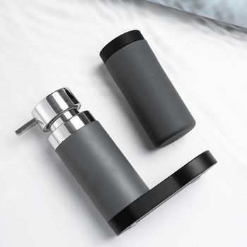 Διανομέας σαπουνιού με χειροκίνητη πίεση | Υλικό: Σιλικόνη + Ρητίνη | Φινίρισμα: Ματ | Στυλ: Σύγχρονο μινιμαλιστικό | Βάρος: 550 g