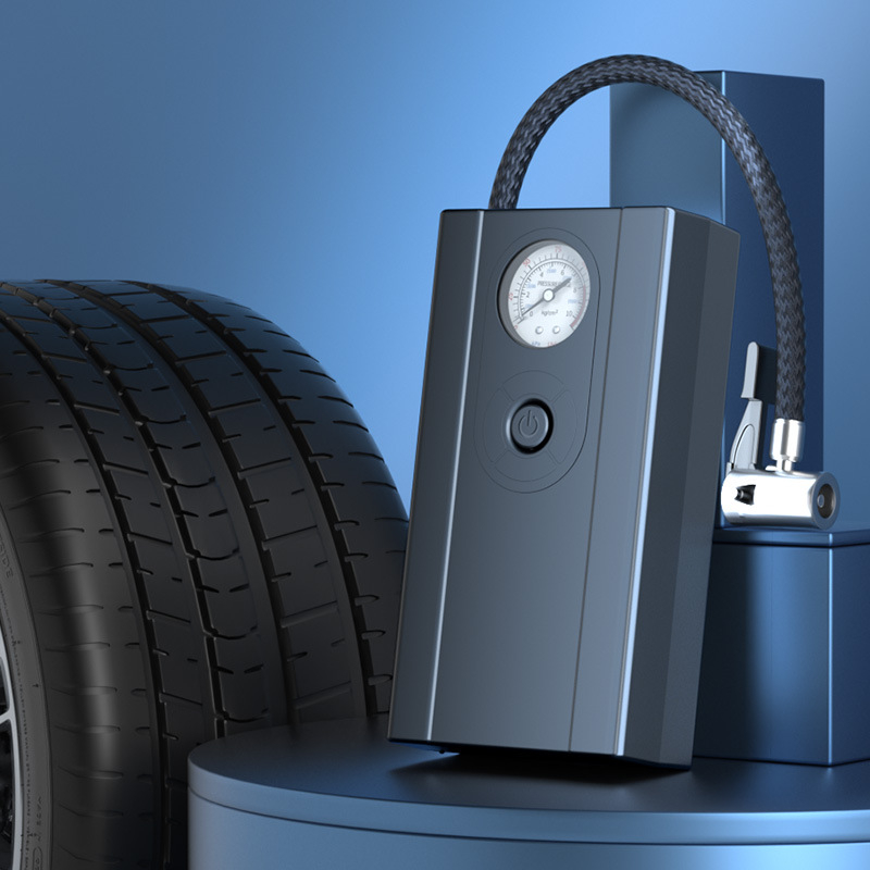 DC12V автомобилна помпа за гуми, 30 л/мин, 80W, кабел 2,9 м, едноцилиндрова