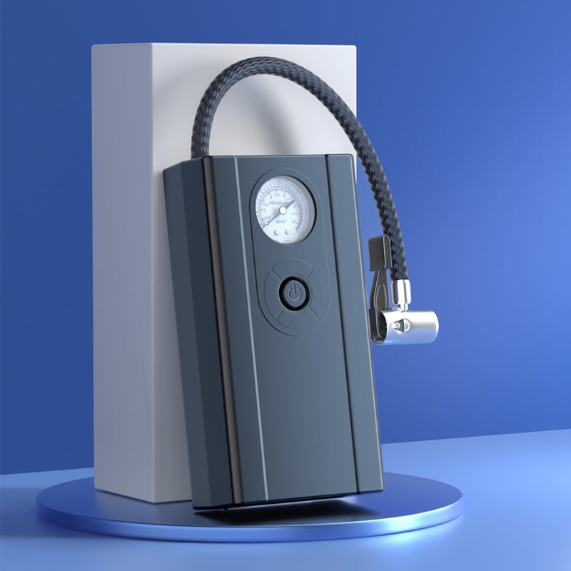 DC12V автомобилна помпа за гуми, 30 л/мин, 80W, кабел 2,9 м, едноцилиндрова