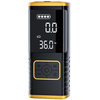 Bezvadu auto riepu pumpa ar digitālo displeju, viencilindru dzinēju, 11.1V, zem 80W, 35 L/min