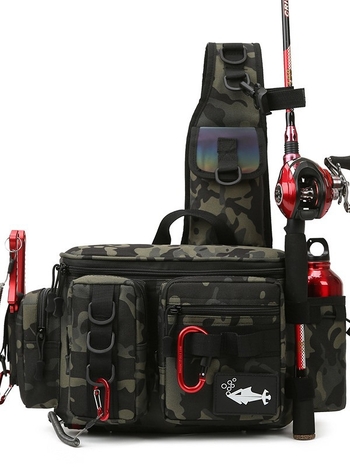 Muška prsna torba za ribolov s remenom — Oxford tkanina, prozračna, vodootporna, ultra lagana, proširivi kapacitet