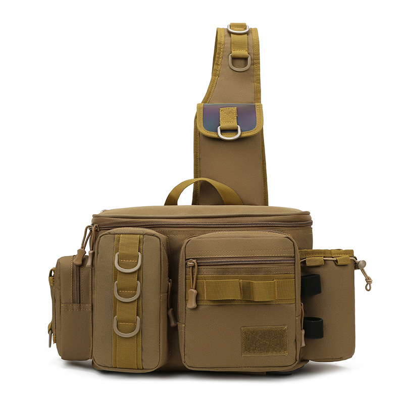 Muška prsna torba za ribolov s remenom — Oxford tkanina, prozračna, vodootporna, ultra lagana, proširivi kapacitet