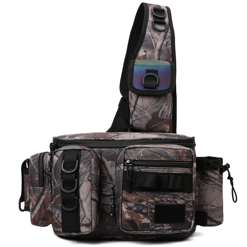 Muška prsna torba za ribolov s remenom — Oxford tkanina, prozračna, vodootporna, ultra lagana, proširivi kapacitet
