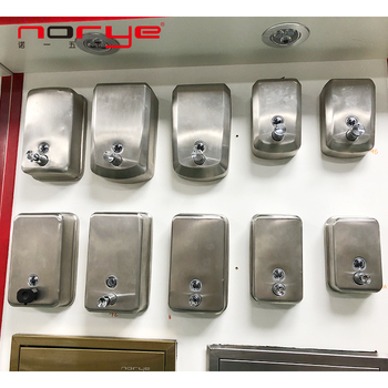 Dozator sapuna od nehrđajućeg čelika, zidni, ručno pritiskanje, završna obrada satenski lak