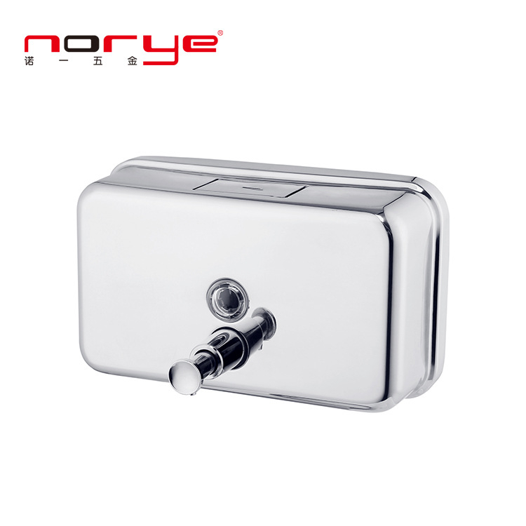 Dozator sapuna od nehrđajućeg čelika, zidni, ručno pritiskanje, završna obrada satenski lak