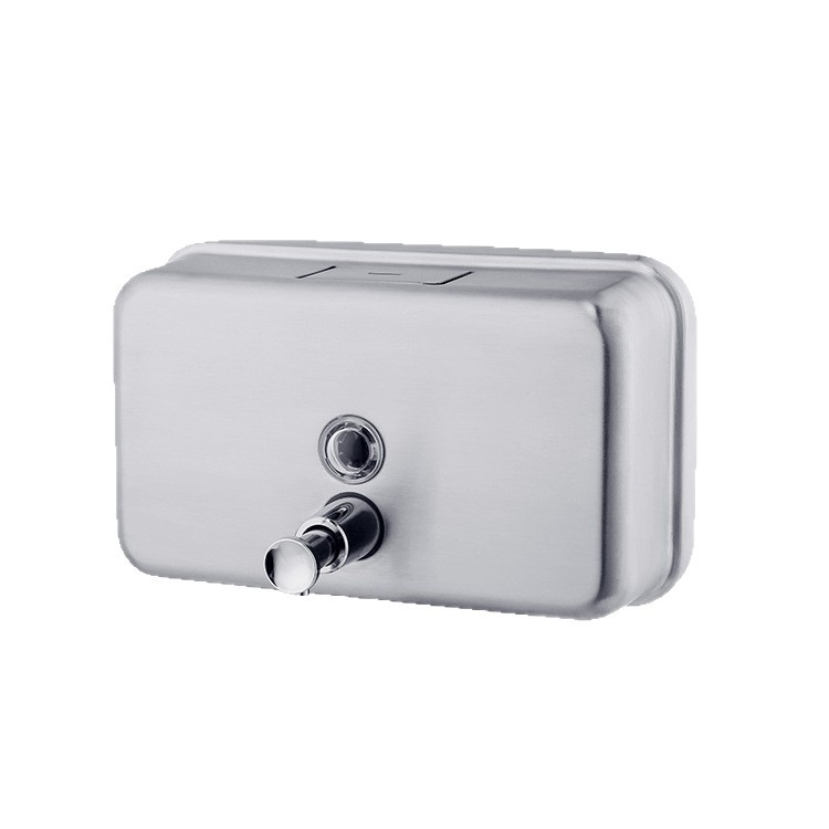 Dozator sapuna od nehrđajućeg čelika, zidni, ručno pritiskanje, završna obrada satenski lak