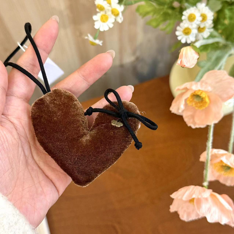 Kljucni privjesak za torbu – baršun srce, vintage stil, tkanina, uzorak Ljubav / kapljice vode / zvončići, BREEZYLIFE