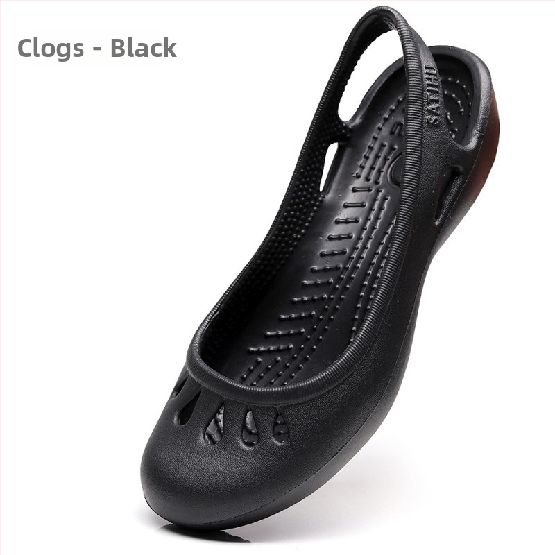 Moterų EVA sandalai su vientisa viršutine dalimi, lengvi, plokščias kulnas, padas 0–3 cm, injekcinės pado technologijos