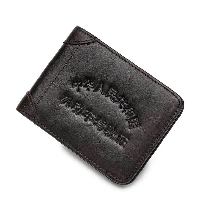 Cow Captain Leather Carcasă pentru permis de conducere, Piele naturală, Piele de vită de top, Model masculin