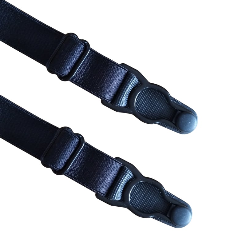 Muške najlon gaćice za čarape s 6 kopči, podesiva duljina, jaka elastičnost, prekrížene trake